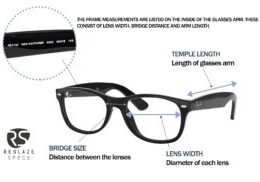 glasses frame measurements